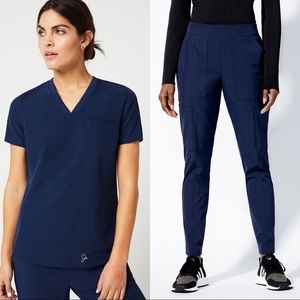 Jaanuu Scrubs Set Navy Blue S